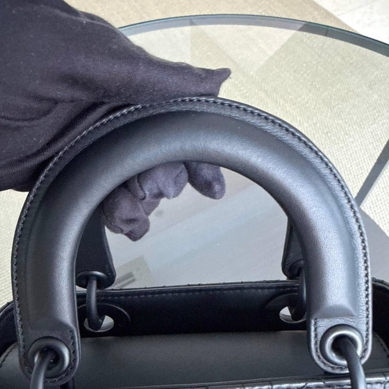 Image 1 of DIOR LADY SMALL MYABC FLAP - PELLE DI VITELLO CANNAGE CON FERRAMENTA NERA