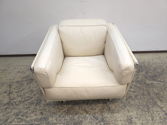 Image 1 of Fauteuil Poltrona Frau Twice Designer Fauteuil en cuir