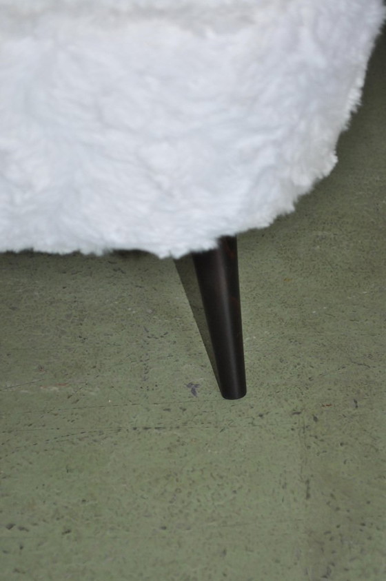 Vintage Pink Faux Fur Cocktail Chair, 1950s, Armchairs (photo 2 of 5)