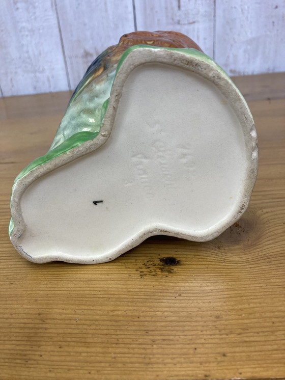 Image 1 of Duck pitcher in barbotine