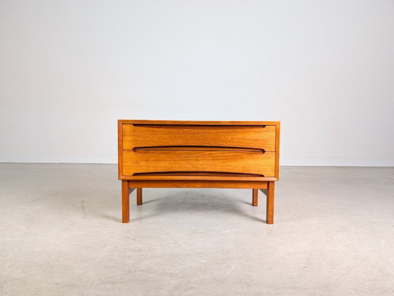 Image 1 of Original Arne Vodder Teak Kommode Midcentury Nachttisch Dyrlund