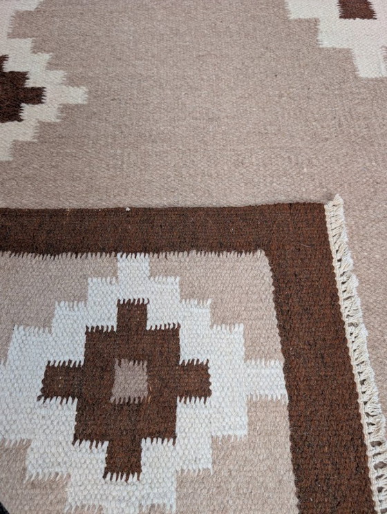 Vintage Traditioneel Röllakan Vloerkleed, Zweden, 1960s – Vloerkleden en tapijten, Wool (photo 5 of 9)