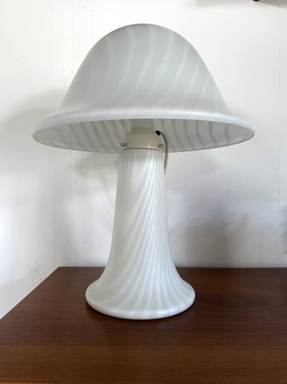 Image 1 of Lampe champignon zèbre XL vintage, Peill & Putzler '70