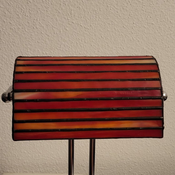 Tyffany and Chrome Table Lamp – Glass (photo 11 of 16)