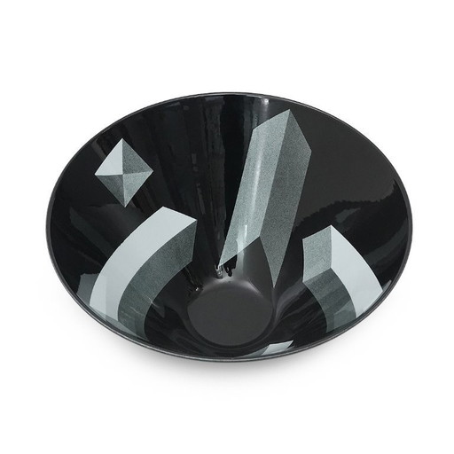 Dekorierter Keramikteller "Atlantis" von Rolf Sinnemark für Rorstrand, 1980er Jahre