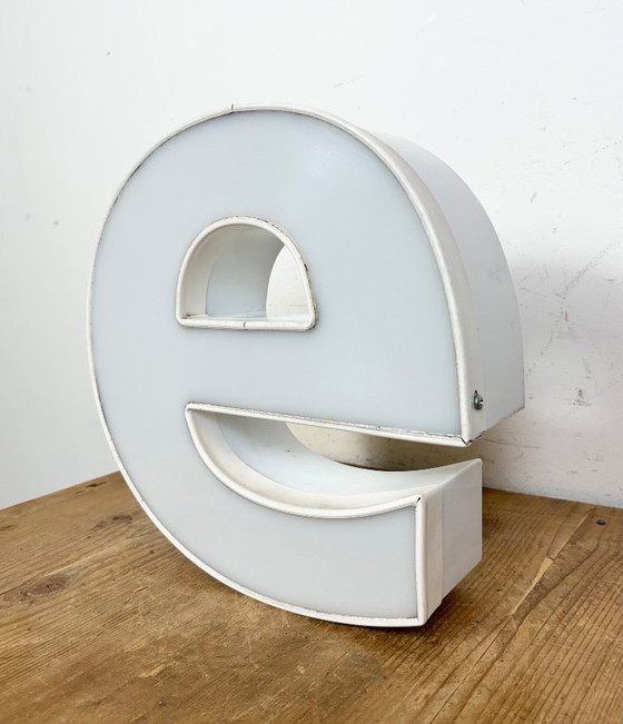 Image 1 of Vintage Illuminated Letter E , 1980s