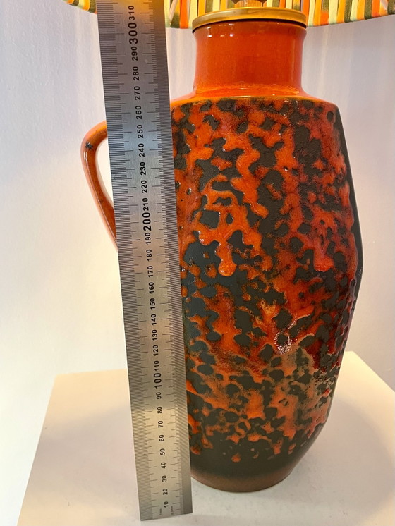 Image 1 of 1970s Fat Lava Lamp with Pop Art Shade