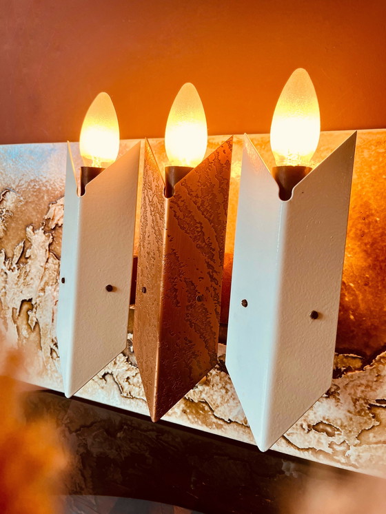 Image 1 of Panneau mural Rouselique avec éclairage