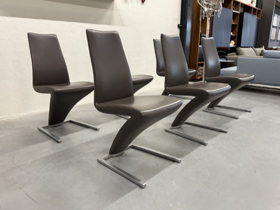 Image 1 of 6 Rolf Benz 7800 Sedie da pranzo in pelle