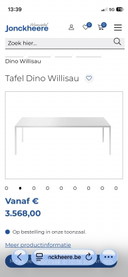 Mooie Willisau eettafel