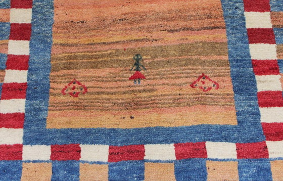 Image 1 of Original Persian carpet Gabbeh Ghashghai oriental carpet 154 cm x 107 cm old natural