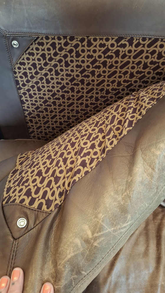 Image 1 of Vintage Brunati leren sofa – jaren 70 design