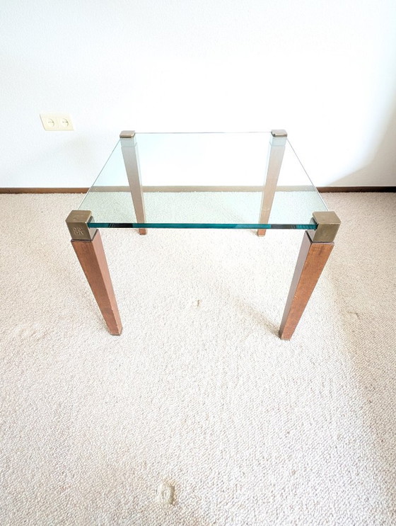 Image 1 of Mesa auxiliar de cristal Ghyczy T56 (1 de un juego de 3)