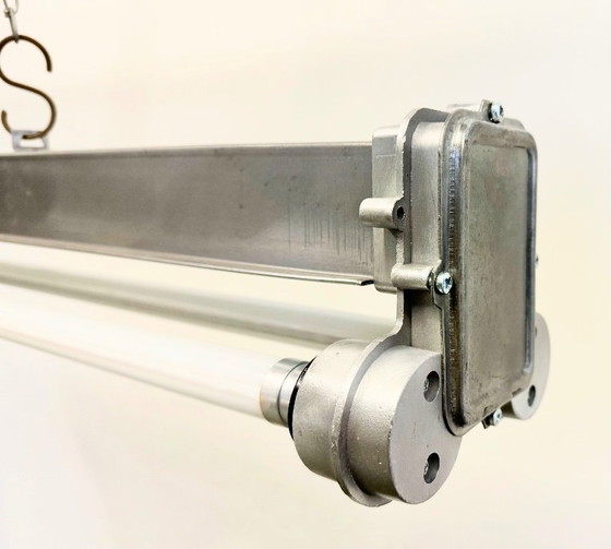 Image 1 of Industrial Polished  Hanging Tube Light, 1970s