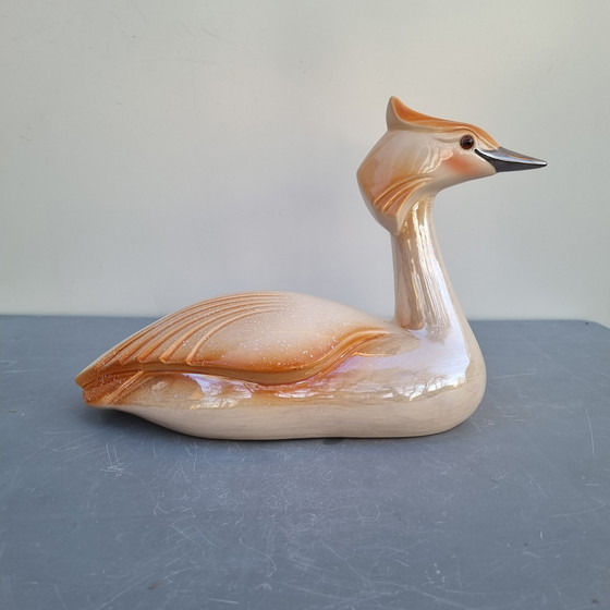 Image 1 of Vista Alegre, art deco figurine zwemvogel