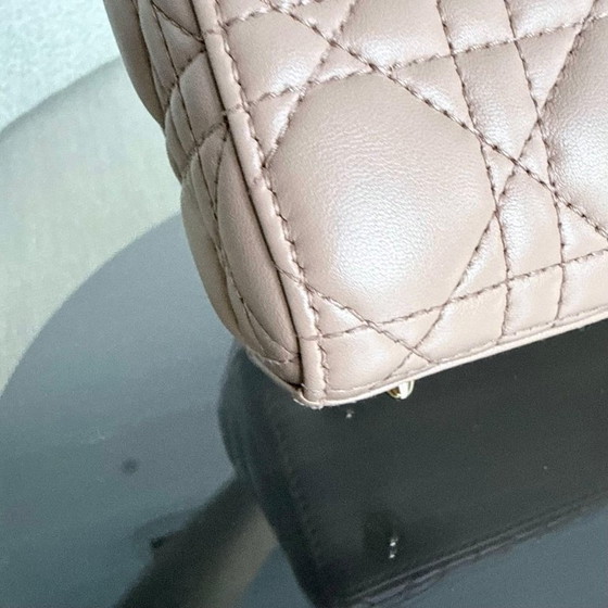 Image 1 of DIOR LADY SMALL MYABC FLAP - PELLE DI VITELLO CANNAGE CON FERRAMENTA NERA