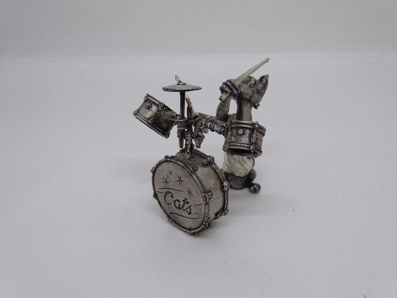 Image 1 of “Gatos músicos / Banda de gatos músicos”, Aryentis, acero, 80’s - España