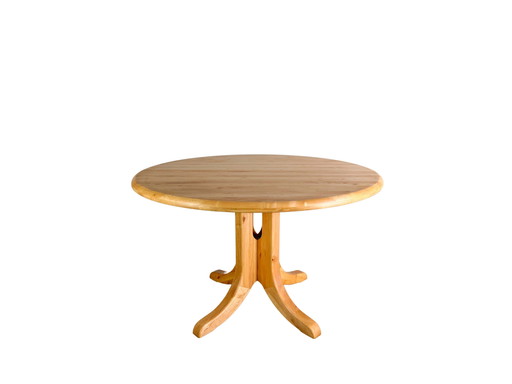 Rainer Daumiller Table de salle à manger en pin midcentury design extensible