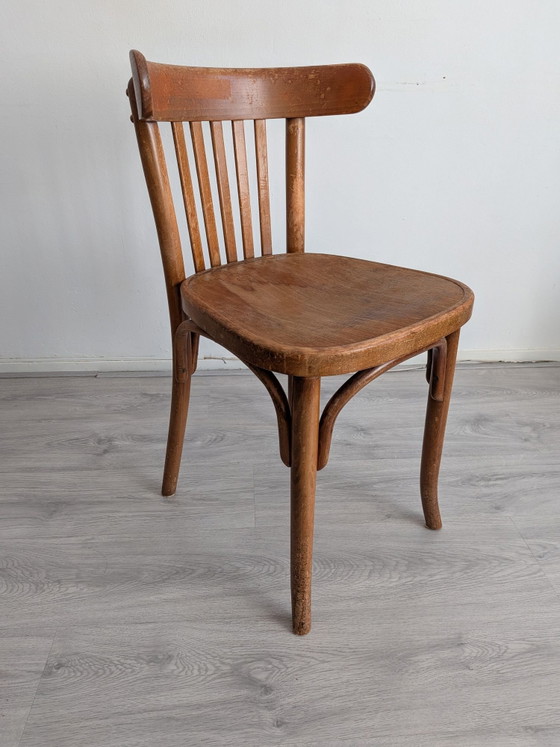 Vintage 1920s oak Teachers Desk + early Thonet chair – Wood (photo 10 of 15)