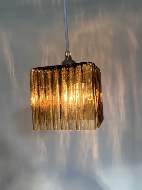 Vintage Art Deco Glass Pendant Light – Pendant lamps (photo 8 of 10)