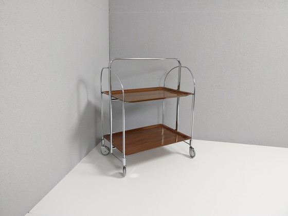 Image 1 of Vintage Opvouwbaar Serveerwagen van Bremshey & Co, Jaren 70