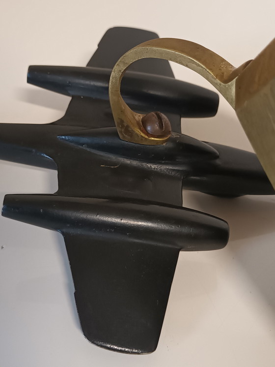 Image 1 of Cenicero Art Déco con avión