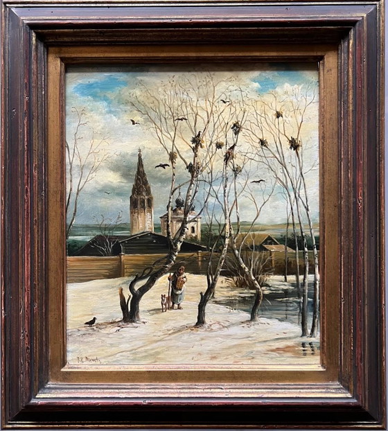 Painting, The towers have arrived – Paintings & Drawings, Wood (photo 8 of 12)