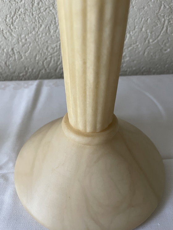 Image 1 of 2x Alabaster Lamps Van Der Bolt