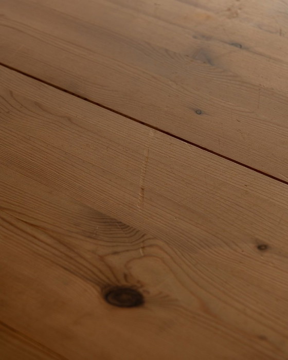 Image 1 of Vintage Danish Pine Round Extendable Dining Table Modul Møbler, Vinderup A/S 1980s