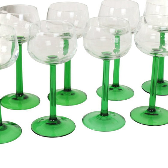 Image 1 of 12 Vintage Luminarc Elzas Wijnglazen
