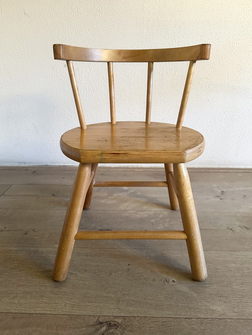 Silla infantil de madera vintage Van Dijk Toys