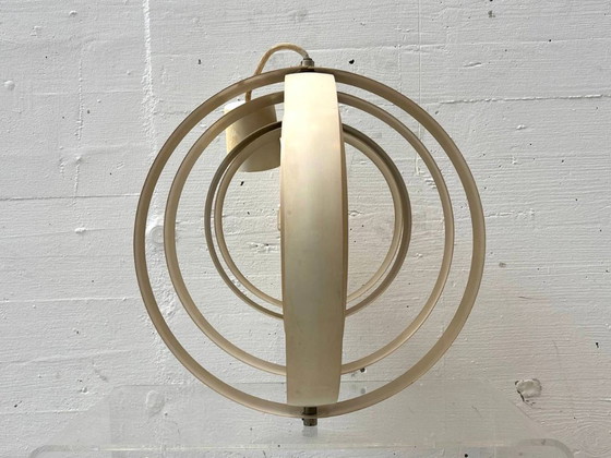 Image 1 of Lampada a sospensione vintage Moon di Verner Panton per Louis Poulsen, anni '60.