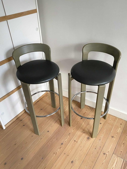 2 tabourets de bar vintage Bruno Rey