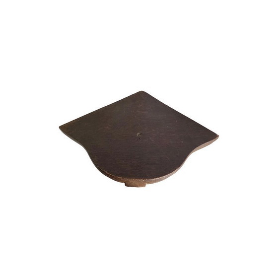 Image 1 of Consolle angolare da parete antica in rovere, fine XIX secolo