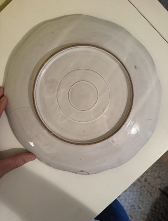 Mid-Century Decorative Plate in Turquoise Ceramic, 1950s-60s – Table accessories (photo 3 of 5)