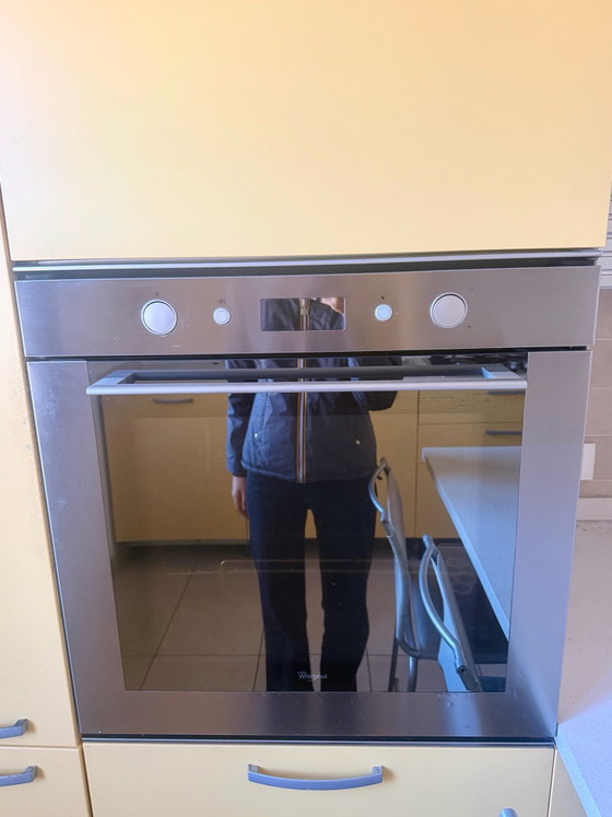 Gelbe Scavolini Küche – Highboards, Holz, Aluminium (photo 4 of 5)