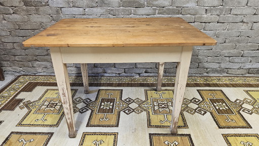 Small Vintage Farm Table