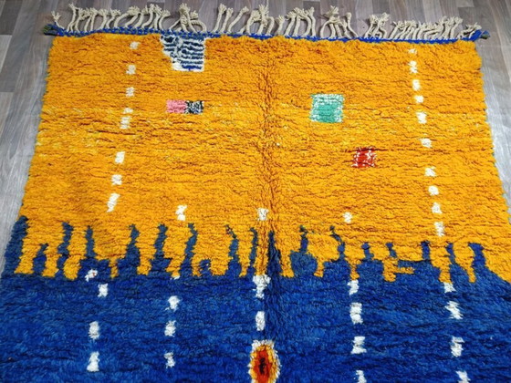 Image 1 of Marokkanischer Teppich aus Naturleinen, 250 x 200 cm