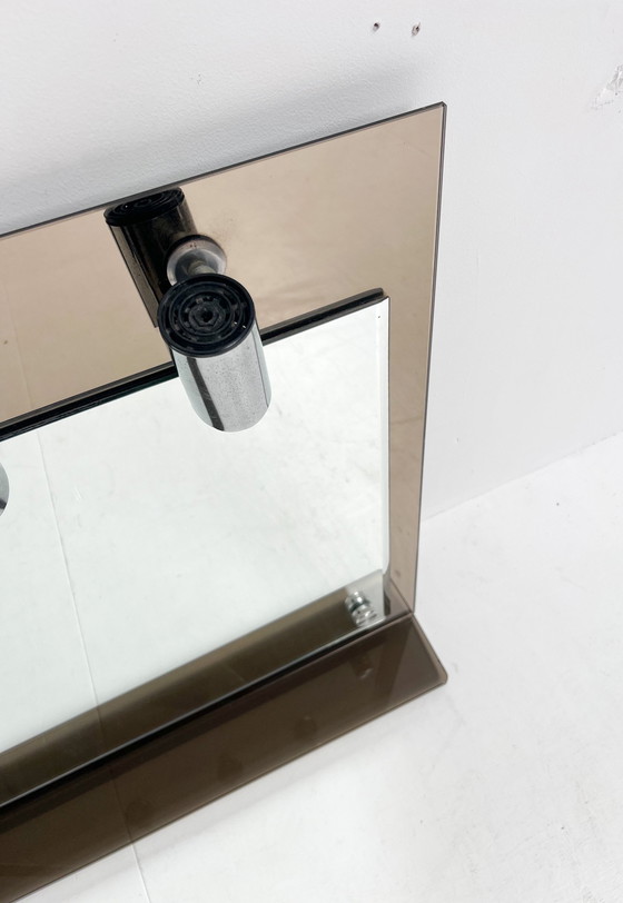 Image 1 of Midcentury Italian Makeup Mirror With Lighting, 1960s