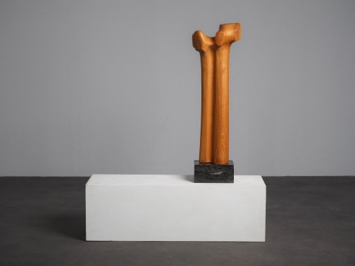 Sculptures Modernistes Biomorphiques en Bois Sculpté, Pays-Bas, Années 1970