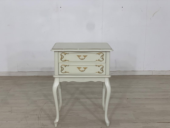 Image 1 of Chippendale chest of drawers bedside table side table shelf