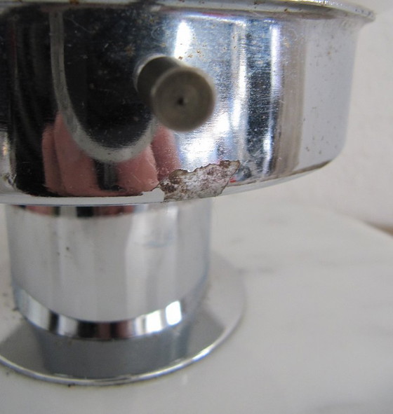 Image 1 of Tafellamp Murano Mazegga Carlo Nason glas marmer chroom Italy 60's