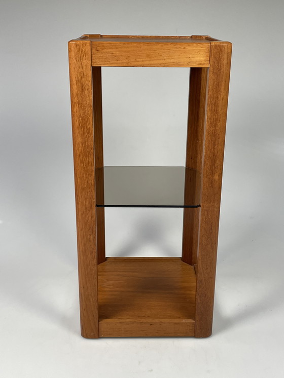 Image 1 of Vintage Pilaar / Etagère / Plantenstaander, Uldum Mobler, Denemarken 1970's
