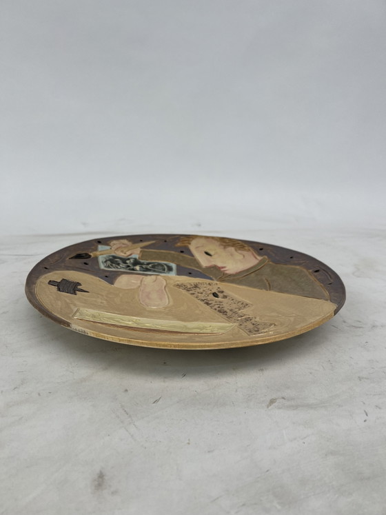 Originele Keramische Kunstbord Kunstenaar Dimitrios Xanthopoulos – Ceramic (photo 3 of 6)