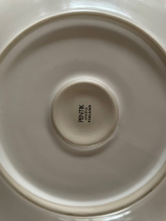 Image 1 of Große weiße Servierschüssel des finnischen Designers Pentik