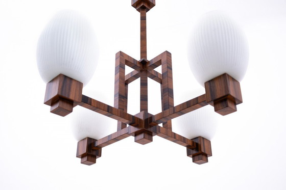 Image 1 of Art-Déco-Kronleuchter aus den 1940er Jahren, Polen.