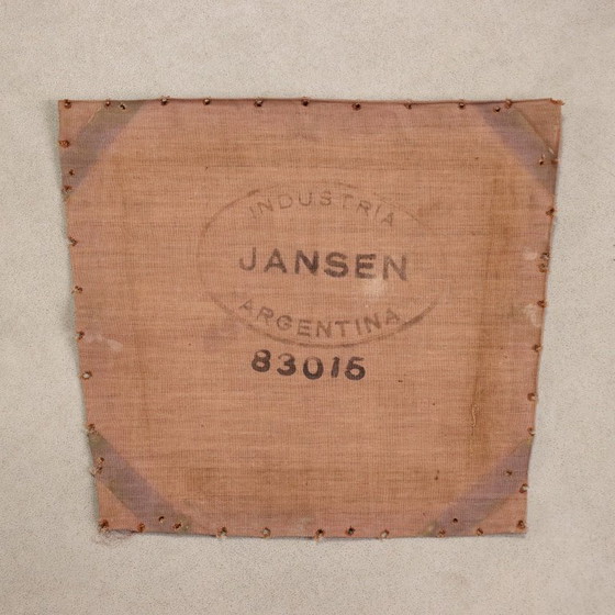 Set van 4 Jansen Argentina stoelen, jaren 1950 – Maison Jansen, Eetkamerstoelen, Brass (photo 11 of 11)