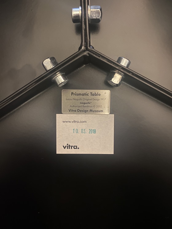 Image 1 of Tavolo prismatico design Isamu Noguchi Vitra raro nero