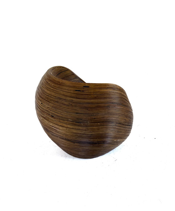 Image 1 of Poltrona vintage in vimini, Gabriella Crespi '80