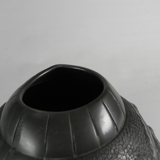 Image 1 of Pewter Art Nouveau vase, signed PETIZON, early 20th century